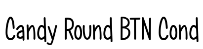 Candy Round BTN Cond Font Image