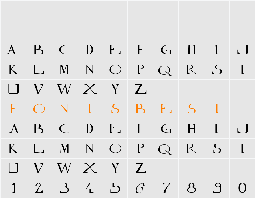 Innamoramento Character Map