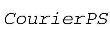 CourierPS Font Image