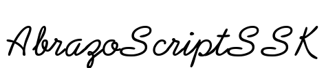 AbrazoScriptSSK Font Image