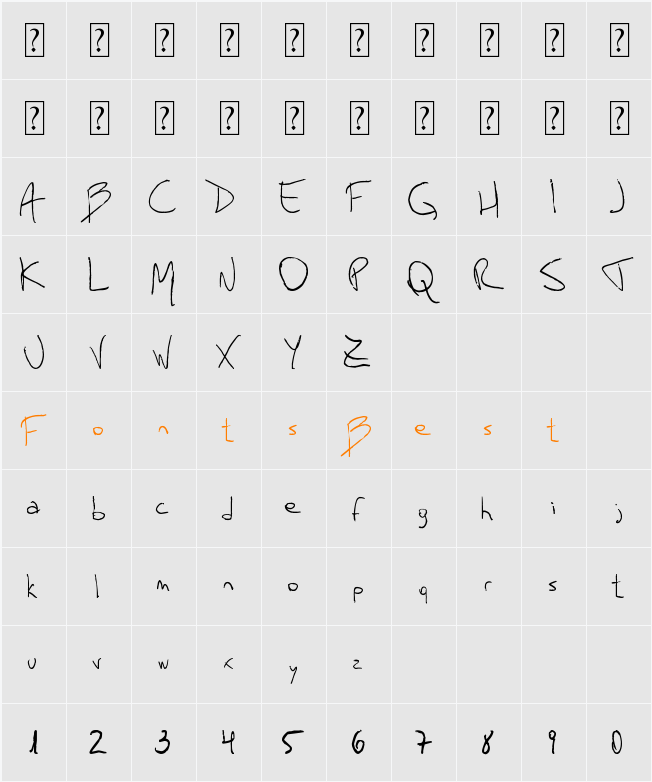 Mauro Grossi Character Map