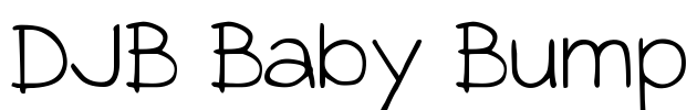 DJB Baby Bump Font Image