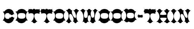 Cottonwood-Thin Font Image