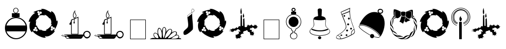 Carr Xmas Dingbats Font Image