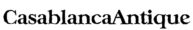 CasablancaAntique Font Image