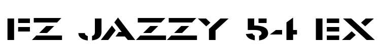 FZ JAZZY 54 EX Font Image