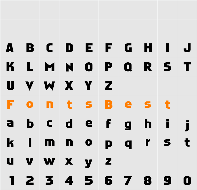 Faktos Wide Character Map