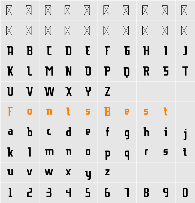 EUROLITE Character Map