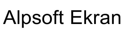 Alpsoft Ekran Font Image