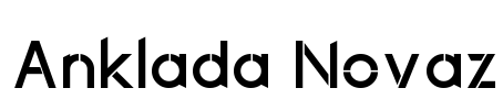 Anklada Novaz Font Image