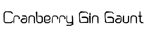 Cranberry Gin Gaunt Font Image