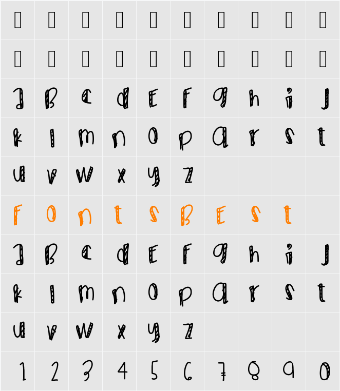 MaxBeCool Character Map