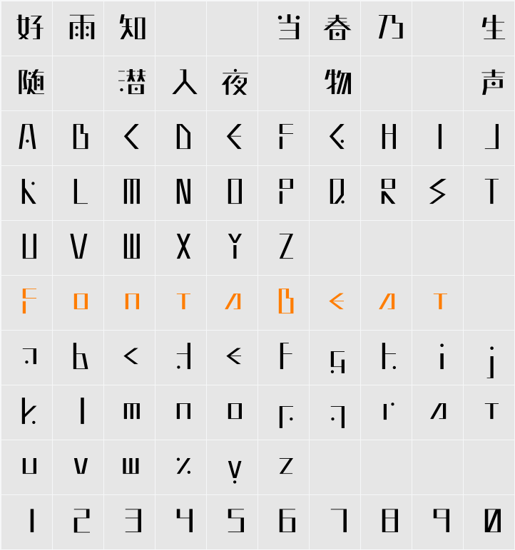 GLT-ごぬんねObsolete Character Map