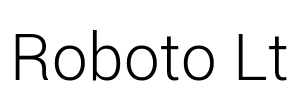 Roboto Lt Font Image