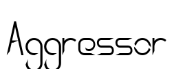 Aggressor Font Image