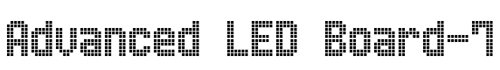 Advanced LED Board-7 Font Image