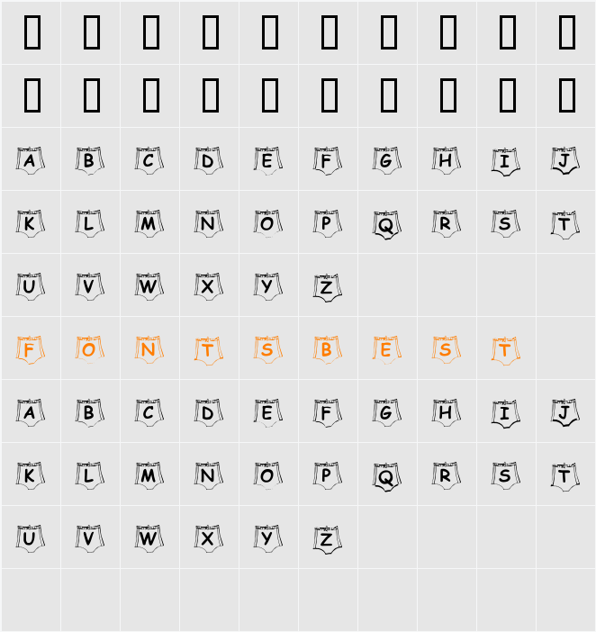 JI-Effuse Character Map