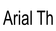 Arial Th Font Image