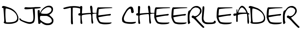 DJB THE CHEERLEADER Font Image