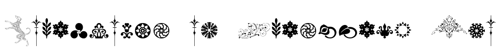 Cornucopia of Ornaments Two Font Image