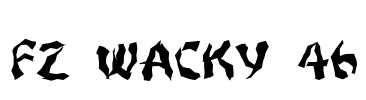 FZ WACKY 46 Font Image