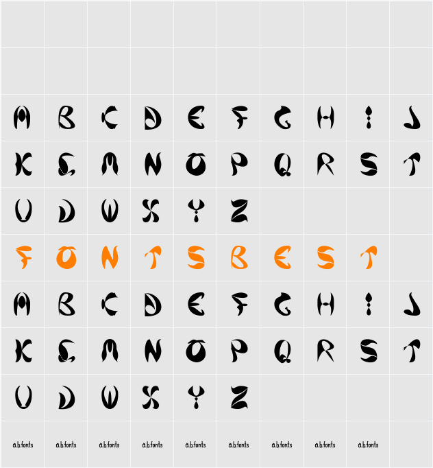 Alt.Binaries.Fonts Character Map