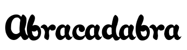 Abracadabra Font Image