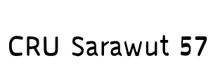 CRU Sarawut 57 Font Image