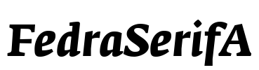 FedraSerifA Font Image