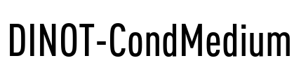 DINOT-CondMedium Font Image