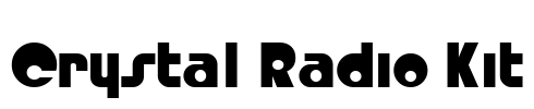 Crystal Radio Kit Font Image