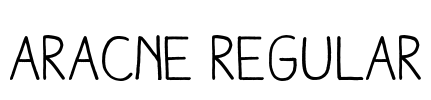 Aracne Regular Font Image