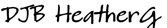 DJB HeatherG Font Image