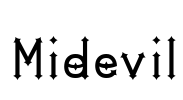 Midevil Font Image