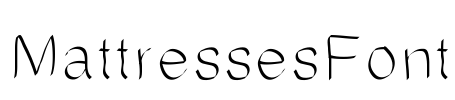 MattressesFont Font Image