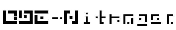 DBE-Nitrogen Font Image