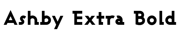 Ashby Extra Bold Font Image