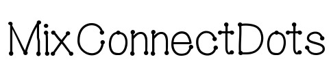 MixConnectDots Font Image