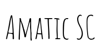 Amatic SC Font Image