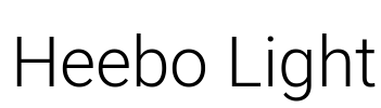 Heebo Light Font Image