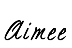 Aimee Font Image