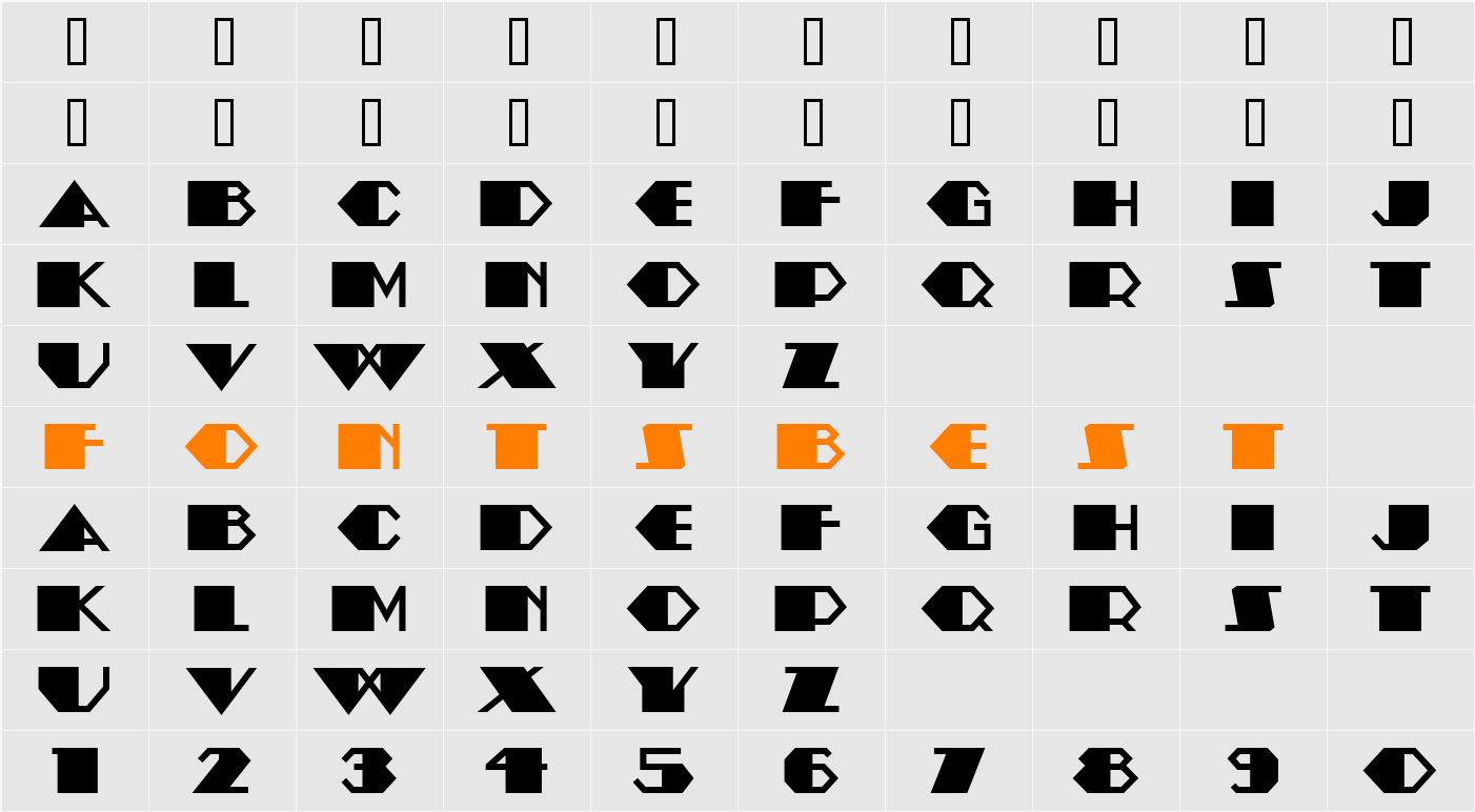 AmstelHeavyNF Character Map