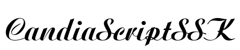 CandiaScriptSSK Font Image