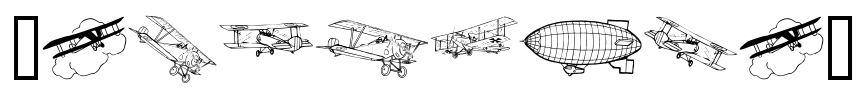 Aeroplanes Font Image