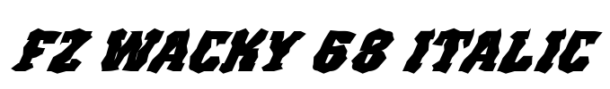 FZ WACKY 68 ITALIC