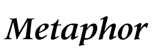 Metaphor Font Image