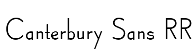 Canterbury Sans RR Font Image