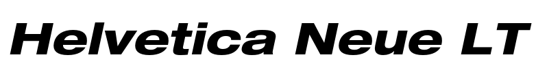 Helvetica Neue LT Font Image