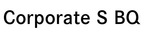 Corporate S BQ Font Image