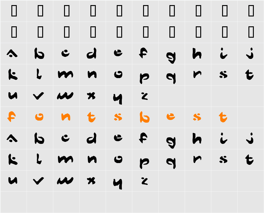 JI-Irises Character Map